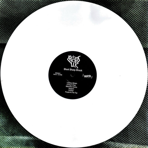 CHAOS U.K. – Short Sharp Shock LP (white vinyl)