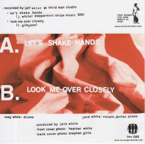 WHITE STRIPES – Let's Shake Hands 7"