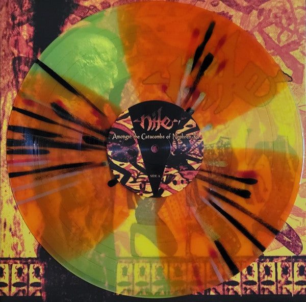 NILE – Amongst the Catacombs of Nephren-Ka LP (yellow/orange splatter ...