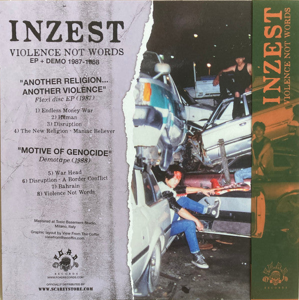 INZEST – Violence Not Words LP (purple silk-screened vinyl)