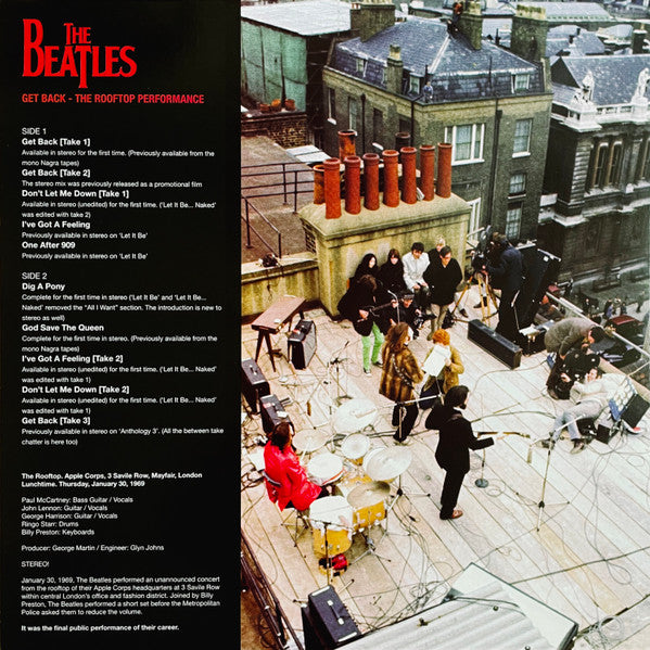 BEATLES – Get Back • The Rooftop Performance LP (color vinyl