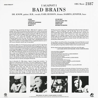 BAD BRAINS – I Against I LP
