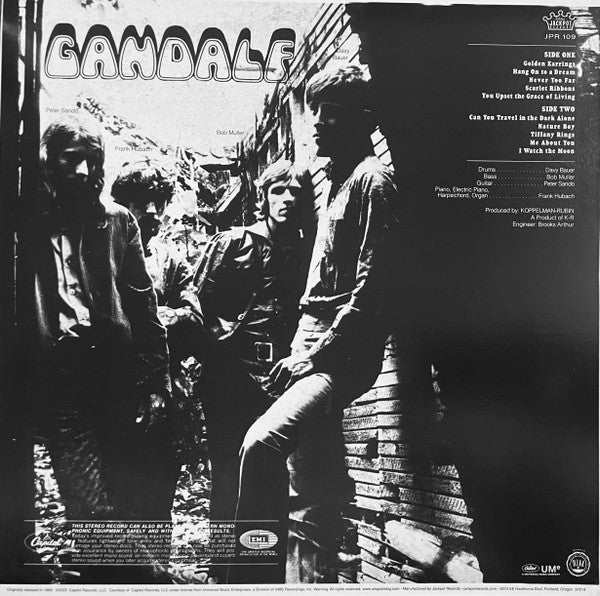 GANDALF – S/T LP (clear vinyl)