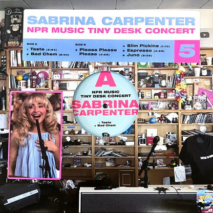 SABRINA CARPENTER – NPR Music Tiny Desk Concert LP (color vinyl)