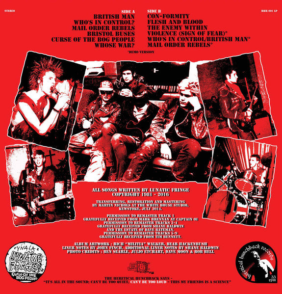 LUNATIC FRINGE – Eggsistential Crisis. Studio Recordings 1981-1984 LP