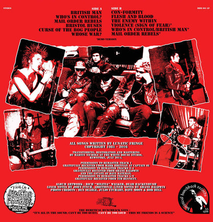 LUNATIC FRINGE – Eggsistential Crisis. Studio Recordings 1981-1984 LP