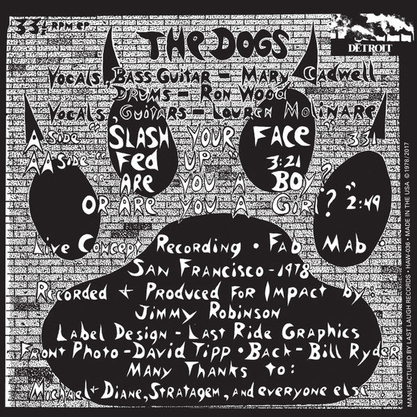 DOGS – Slash Your Face 7"