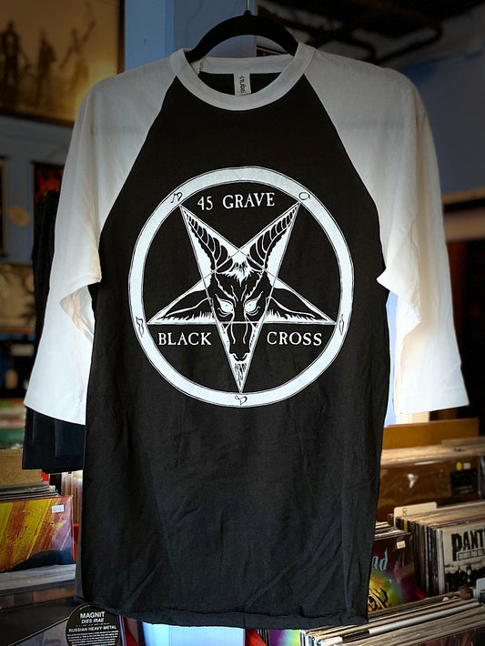 45 GRAVE | Black Cross Raglan