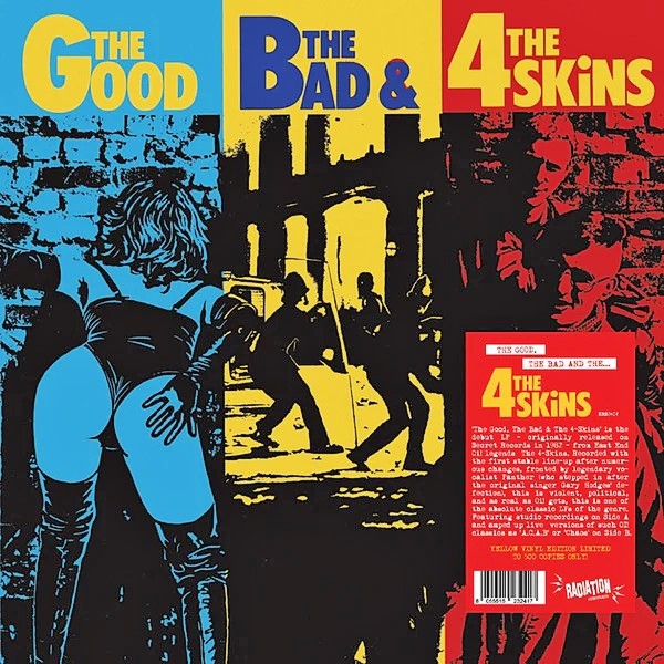 4 SKINS ‎– The Good, The Bad & The 4 Skins LP (yellow vinyl)