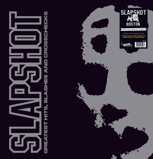 SLAPSHOT – Greatest Hits, Slashes And Crosschecks LP (gray marbled vinyl)