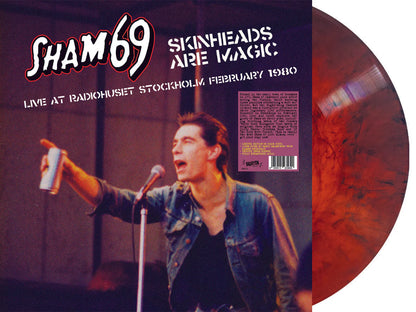 SHAM 69 – Skinheads Are Magic • Live At RadioHuset Stockholm February 1980 LP (red/black swirl vinyl)