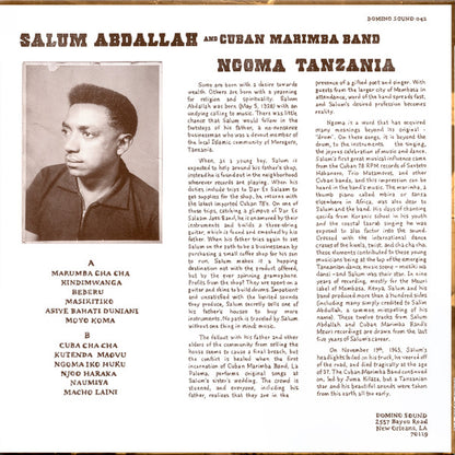 SALUM ABDALLAH & CUBAN MARIMBA BAND – Ngoma Tanzania LP