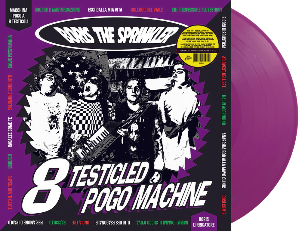 BORIS THE SPRINKLER – 8 Testicled Pogo Machine LP (purple vinyl)