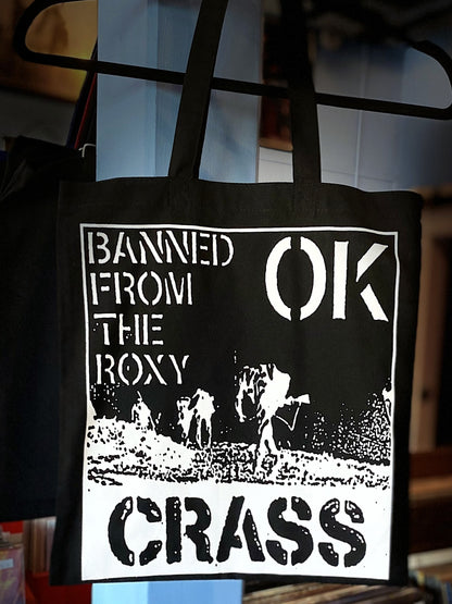 CRASS | Banned From The Roxy Tote Bag