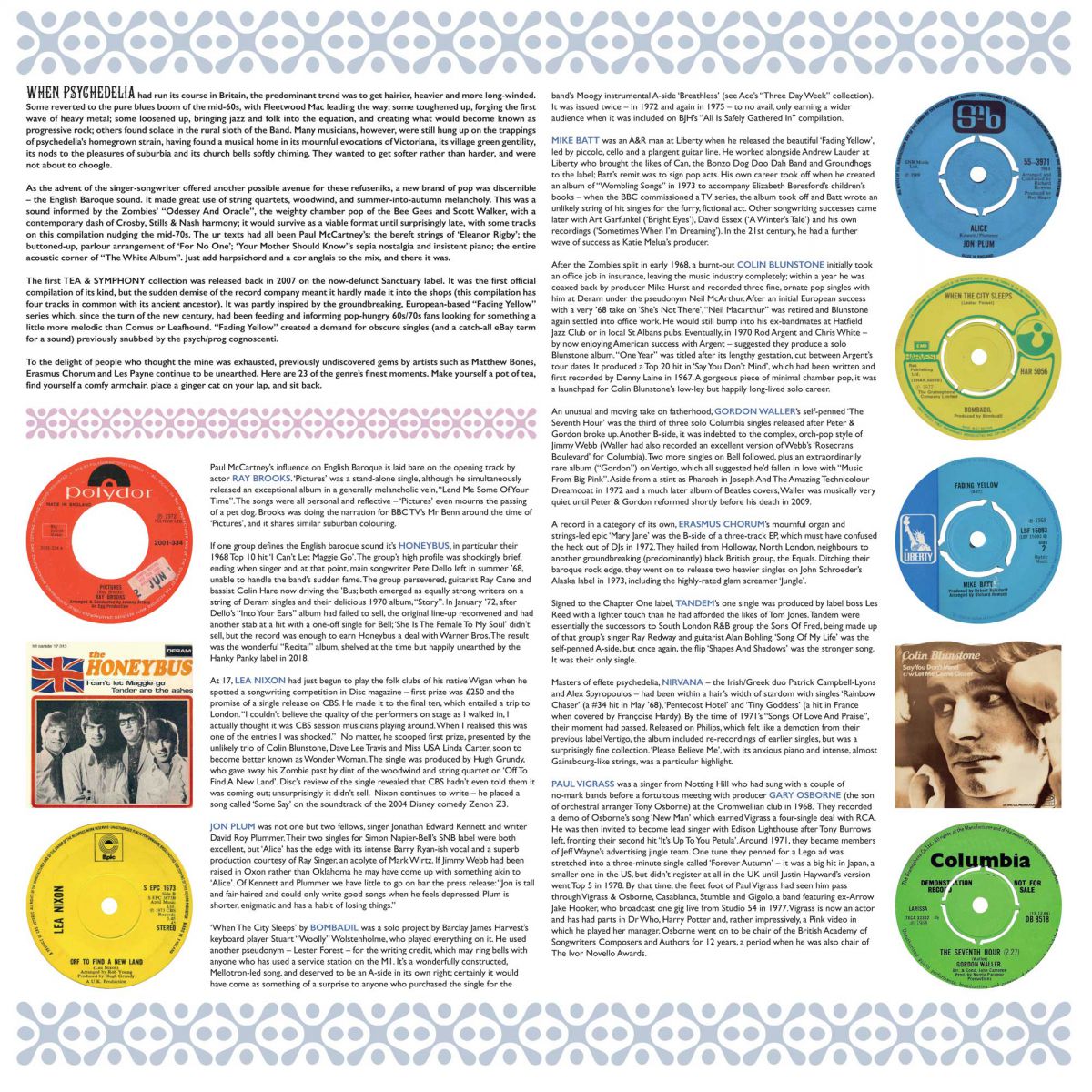 V/A – Tea & Symphony • The English Baroque Sound 1968-1974 2xLP (blue marbled vinyl)