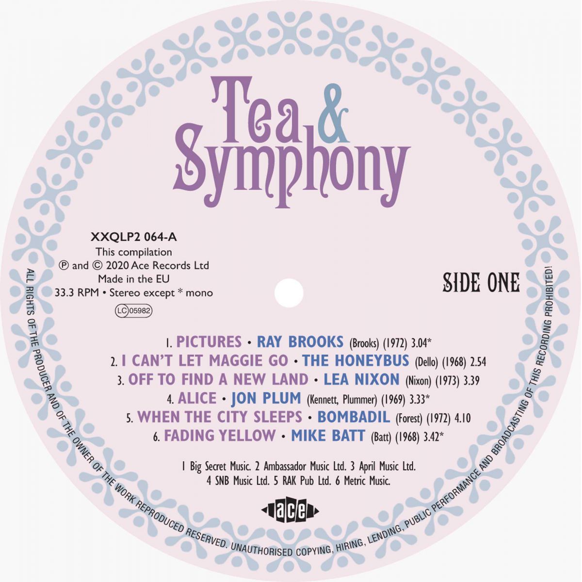 V/A – Tea & Symphony • The English Baroque Sound 1968-1974 2xLP (blue marbled vinyl)