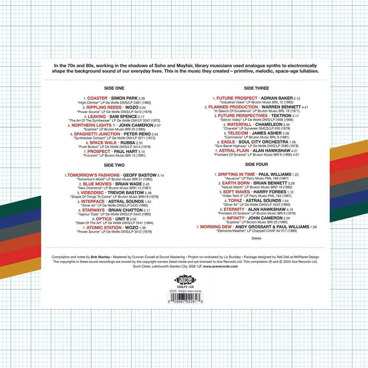 V/A – Bob Stanley Presents: Tomorrow's Fashions • Library Electronica 1972-1987 2xLP