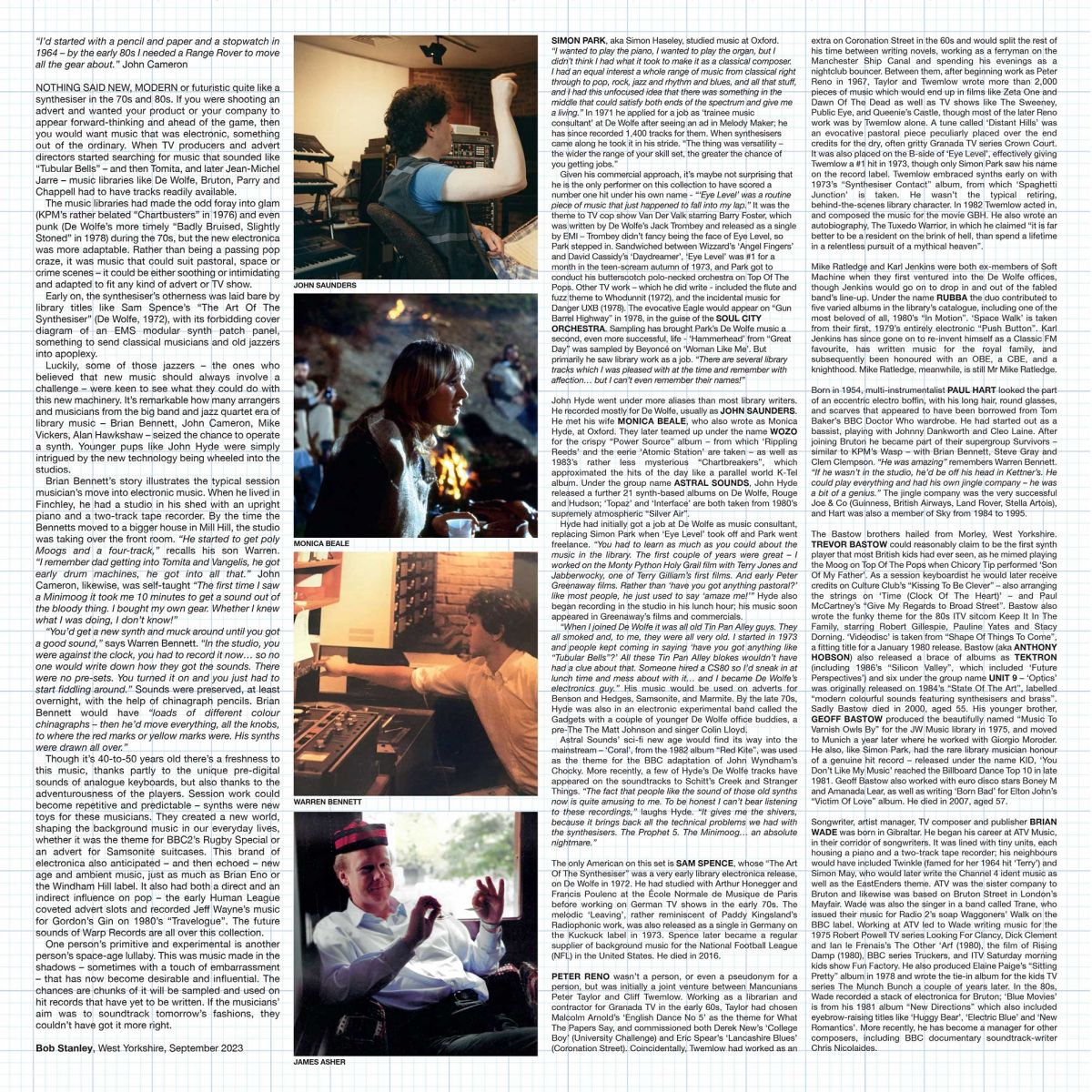 V/A – Bob Stanley Presents: Tomorrow's Fashions • Library Electronica 1972-1987 2xLP