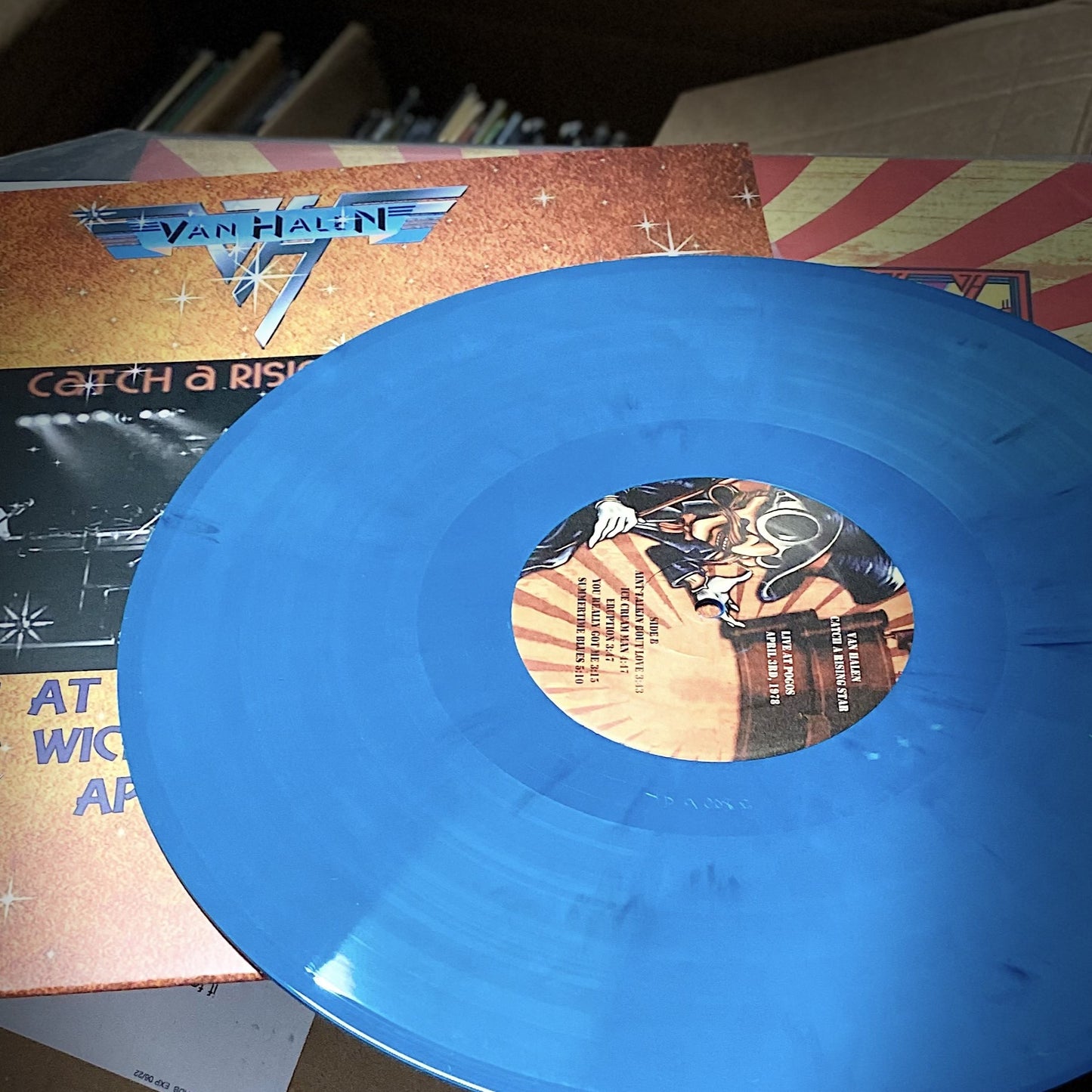 VAN HALEN – Catch A Rising Star: Live at Pogos Nightclub LP (blue vinyl)