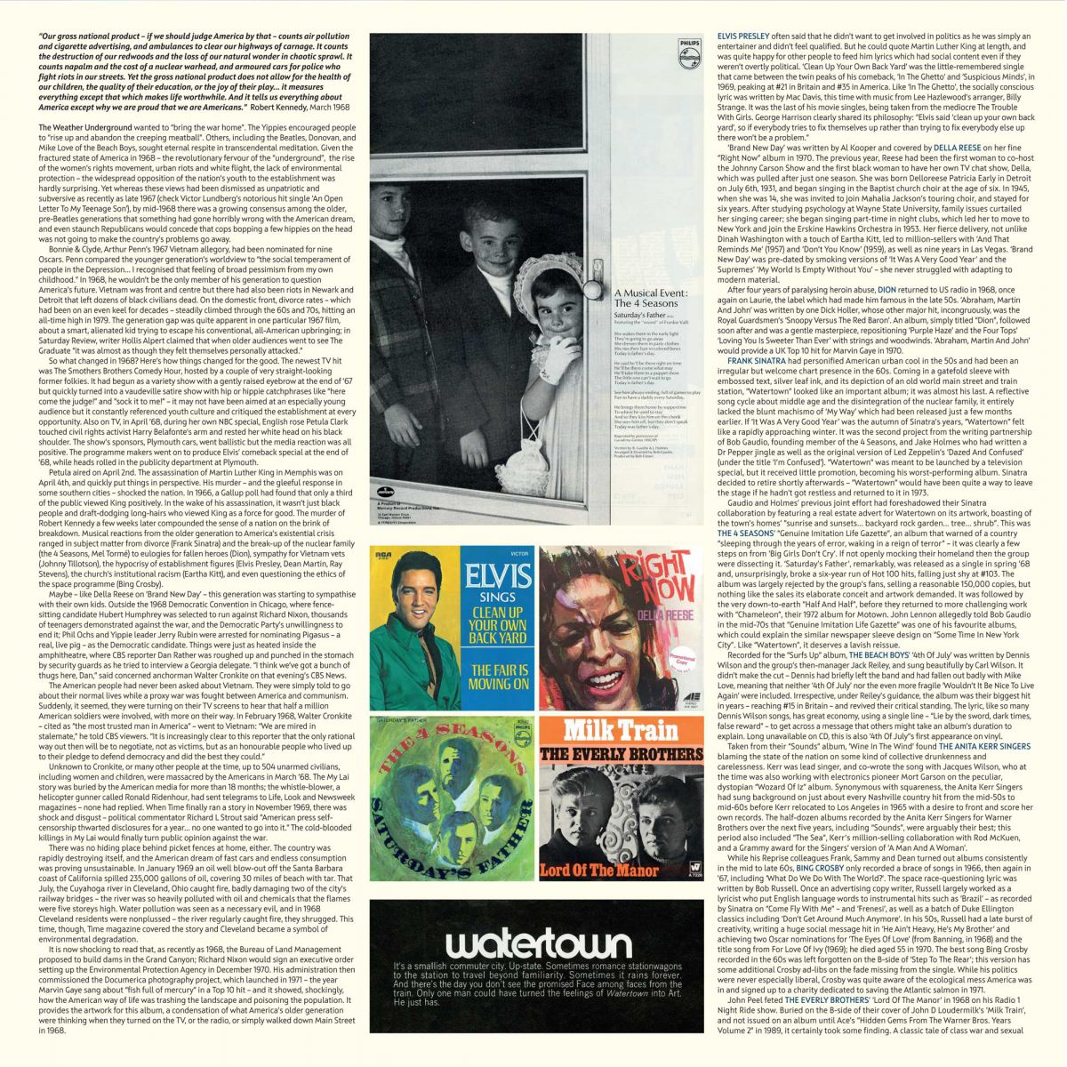 V/A – Bob Stanley & Pete Wiggs Present: State Of The Union • The American Dream In Crisis 1967 - 1973 2xLP (blue marbled vinyl)