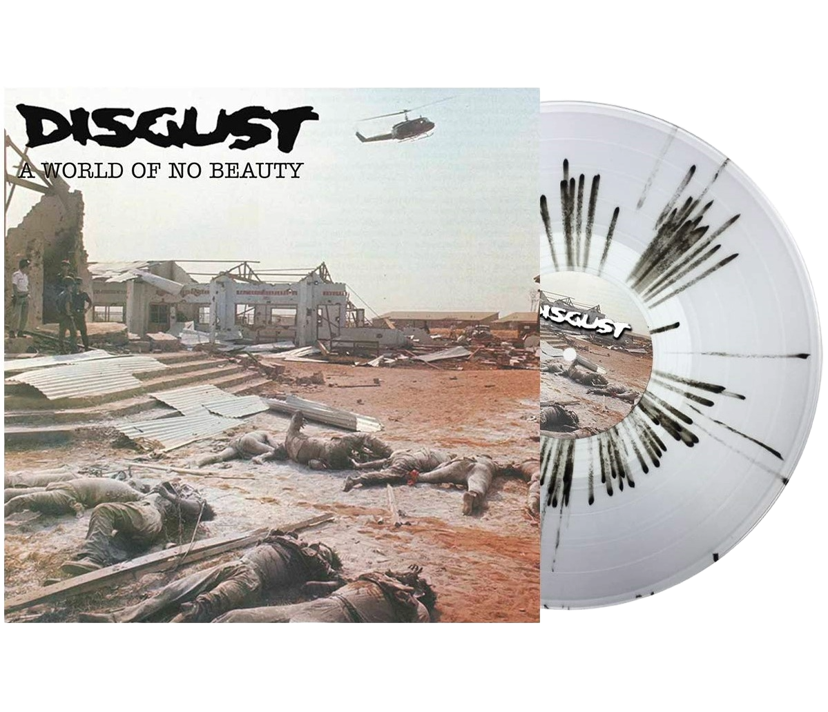 DISGUST – A World Of No Beauty + Thrown Into Oblivion 2xLP (splatter vinyl)