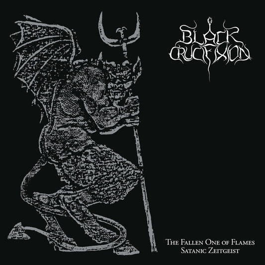 BLACK CRUCIFIXION – The Fallen One Of Flames/Satanic Zeitgeist LP (clear marbled vinyl)