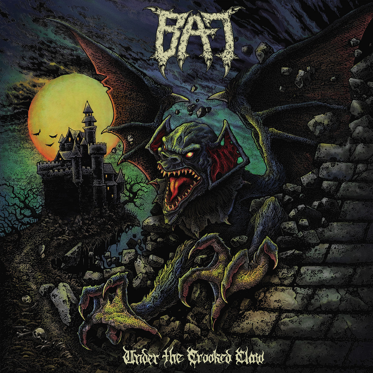 BAT – Under The Crooked Claw LP ("Bottle Clear" black marbled vinyl)