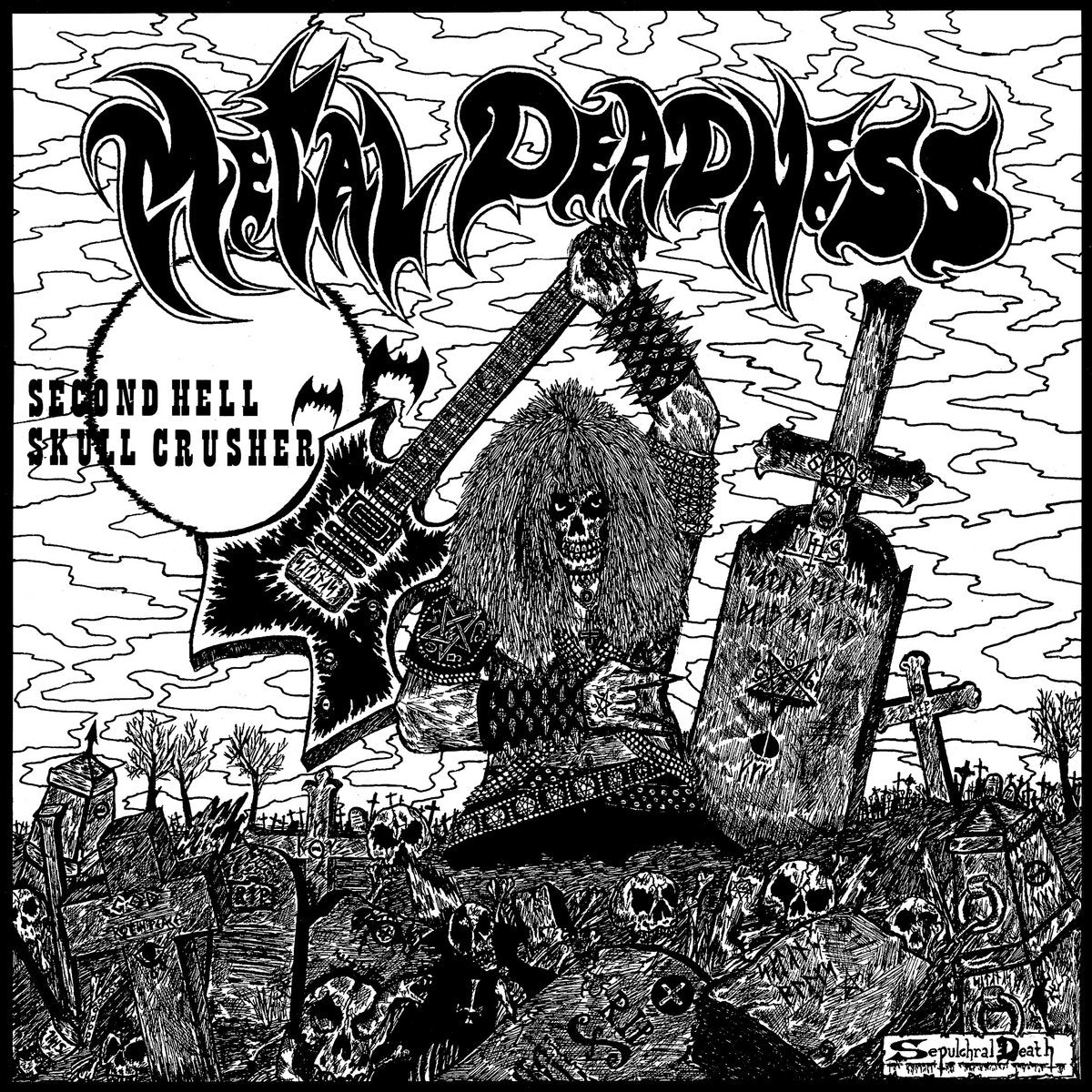 SECOND HELL / SKULL CRUSHER – Metal Deadness LP (lilac vinyl)