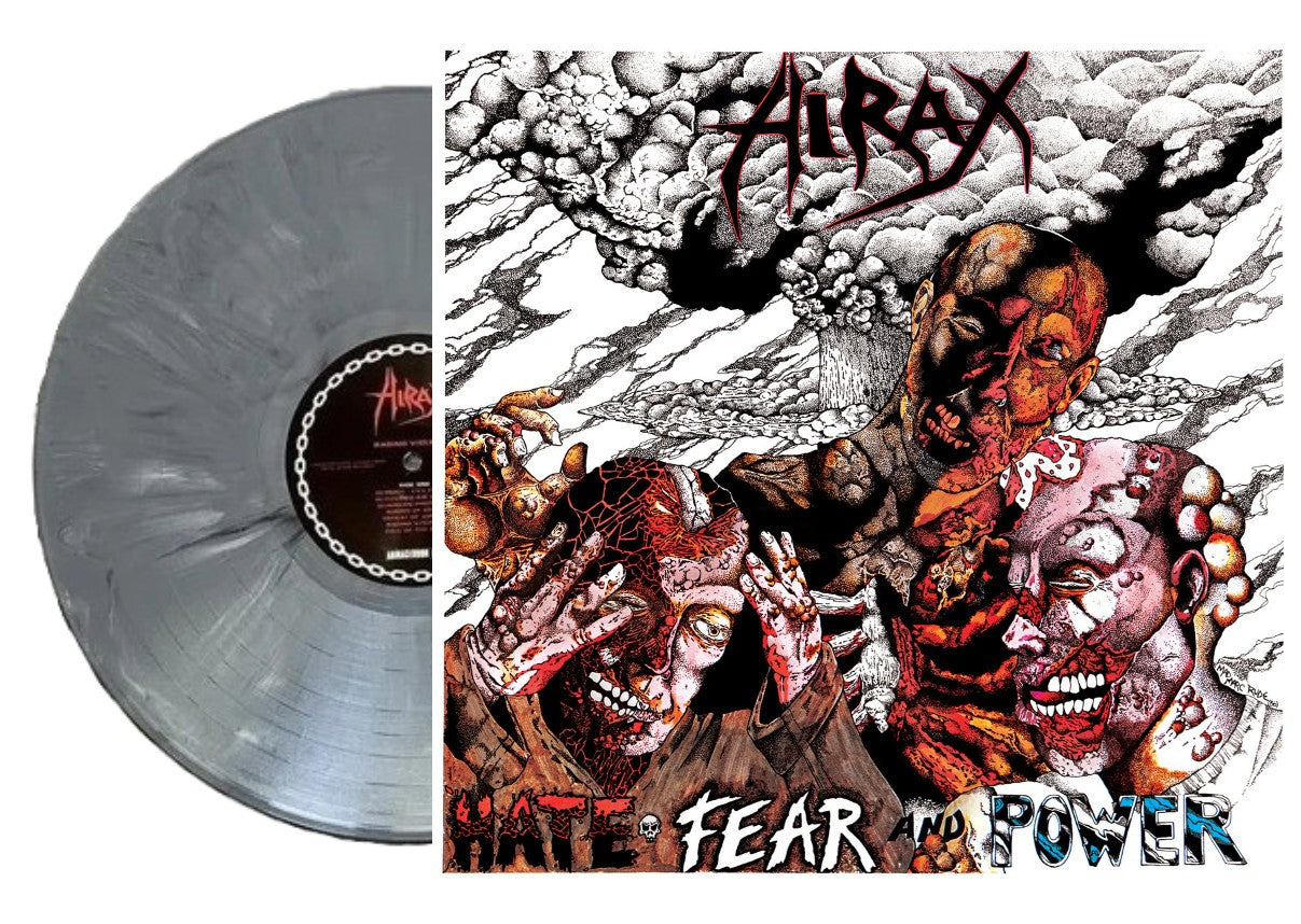 HIRAX – Hate, Fear & Power LP (gray marbled vinyl)
