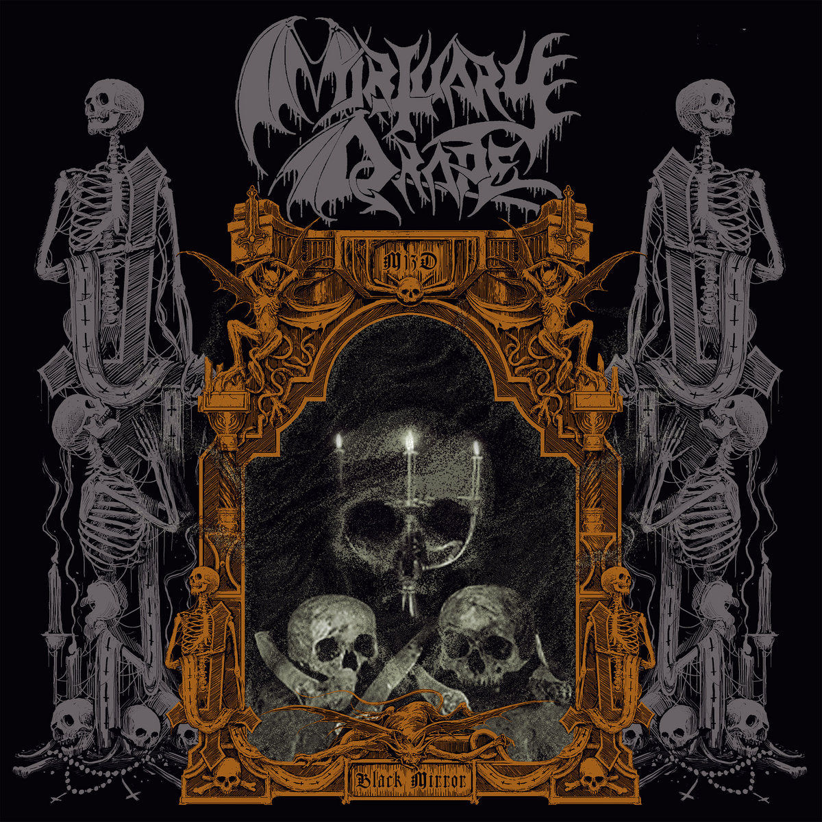 MORTUARY DRAPE – Black Mirror LP (gray vinyl)