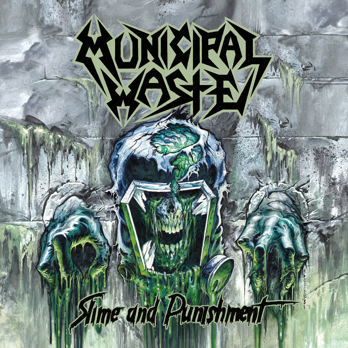 MUNICIPAL WASTE – Slime And Punishment LP (mint green/gray/black splatter vinyl)