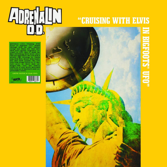 ADRENALIN O.D. – Cruising With Elvis In Bigfoot's U.F.O. LP (yellow vinyl)