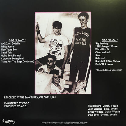 ADRENALIN O.D. – The Wacky Hi-Jinks of Adrenalin O.D. LP (pink vinyl)
