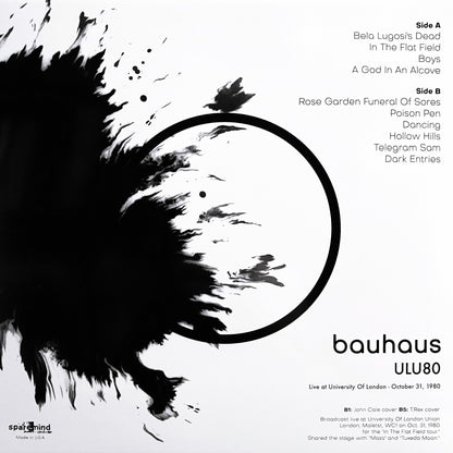 BAUHAUS – ULU 80 • Live At University Of London 10/31/1980 LP
