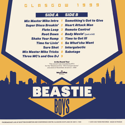 BEASTIE BOYS – Glasgow 1999 LP (marbled color vinyl)