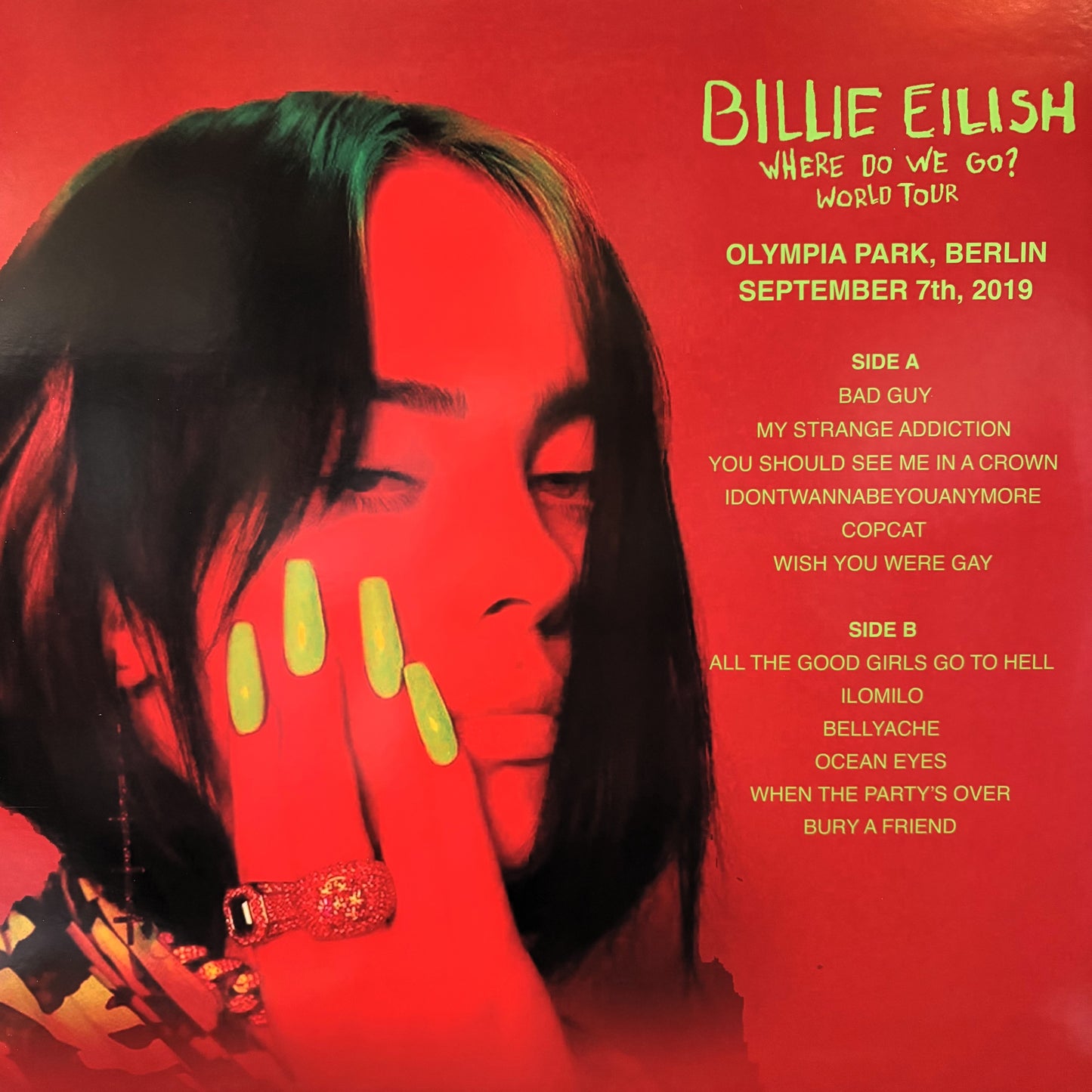 BILLIE EILISH – Where Do We Go? World Tour LP (color vinyl)