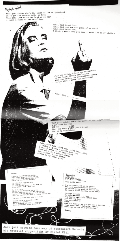 BIKINI KILL – New Radio 7" (red/black swirl vinyl)