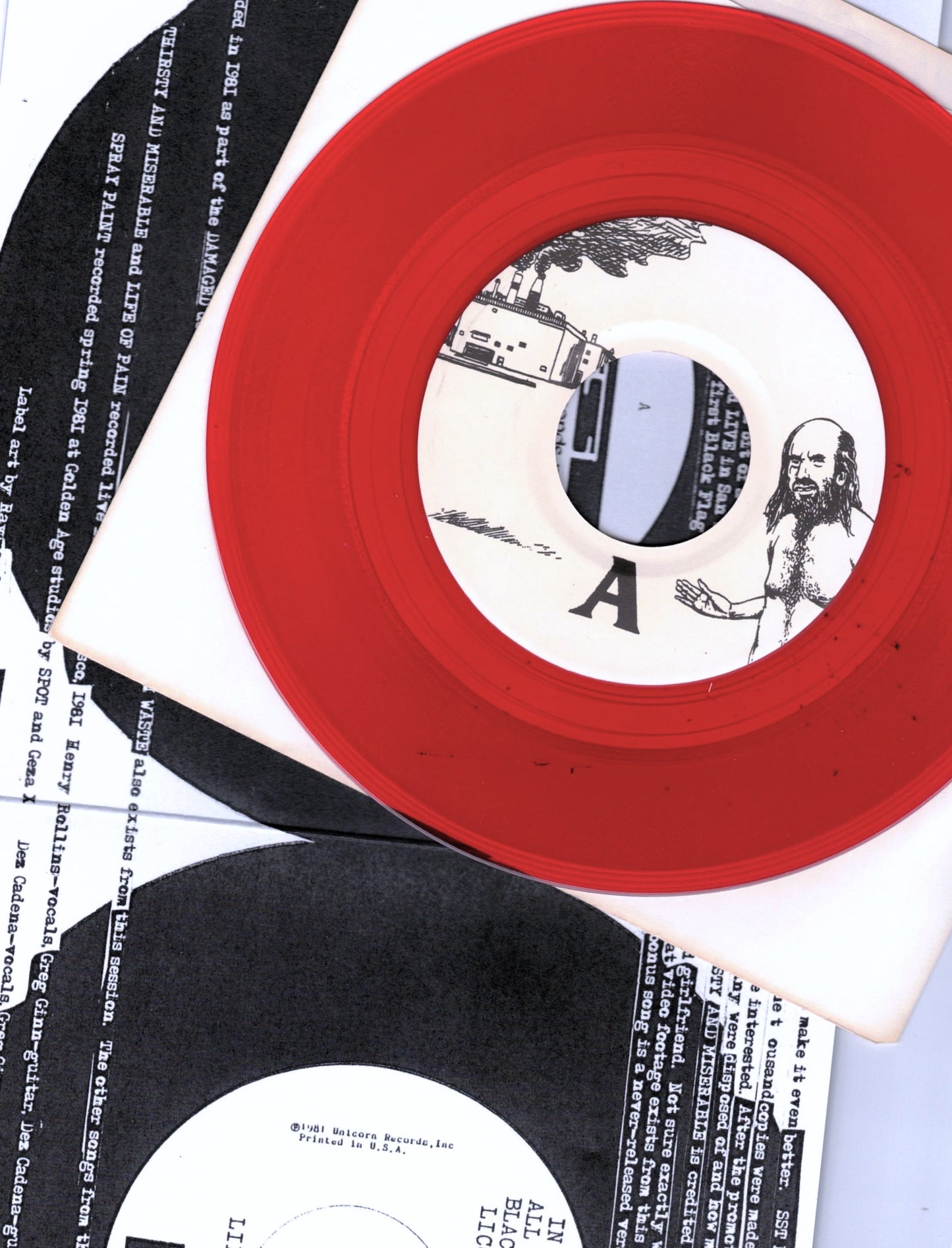 BLACK FLAG – Licorice Pizza And More... 7" (red translucent vinyl)