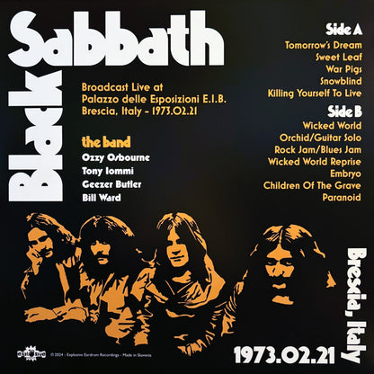 BLACK SABBATH – Live In Brescia, Italy 1973 LP