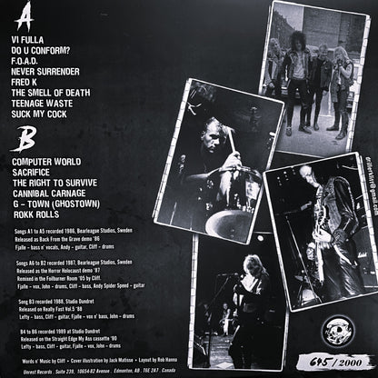 BLACK UNIFORMS – Splatter Punx On Acid LP