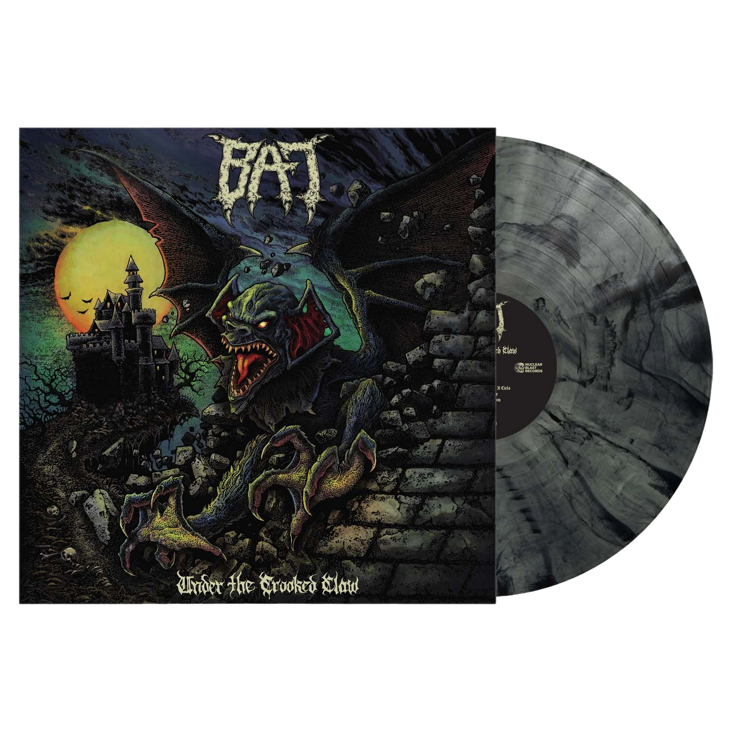 BAT – Under The Crooked Claw LP ("Bottle Clear" black marbled vinyl)