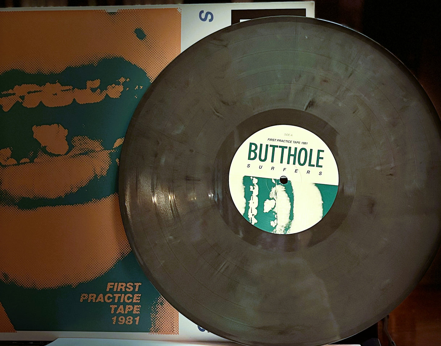 BUTTHOLE SURFERS – First Practice Tape 1981 LP (marbled color vinyl)