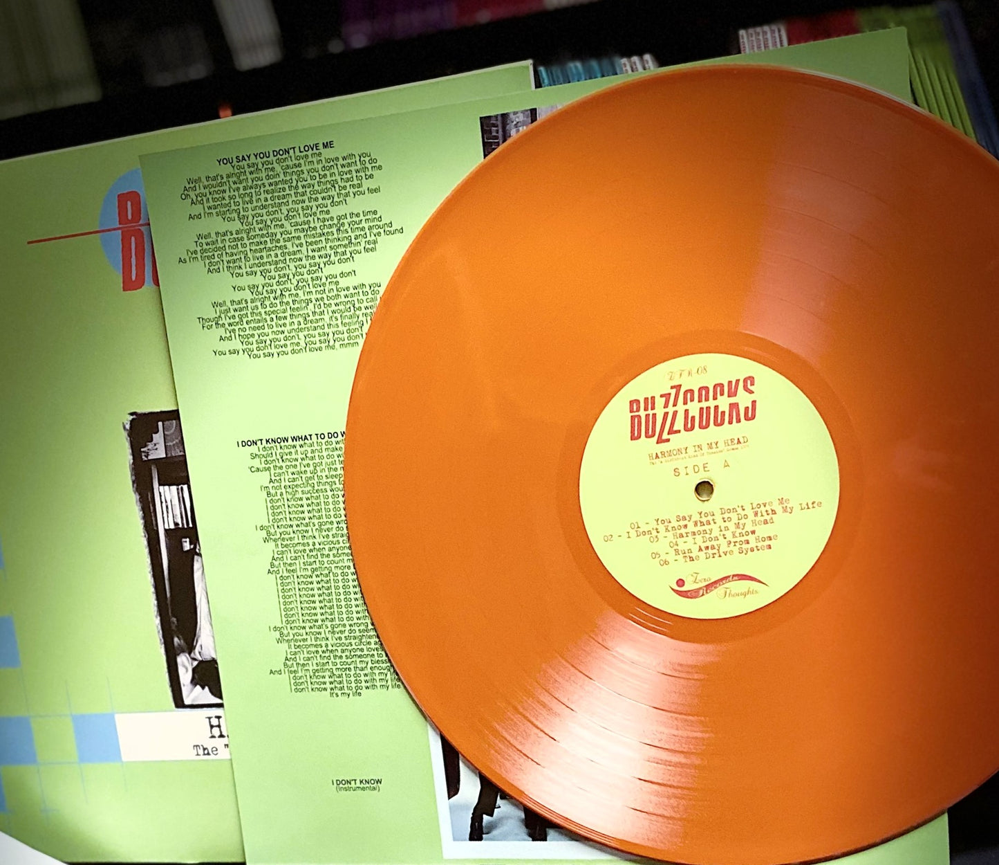 BUZZCOCKS – Harmony In My Head • A Different Kind Of Tension Demos 1979 LP (orange vinyl)