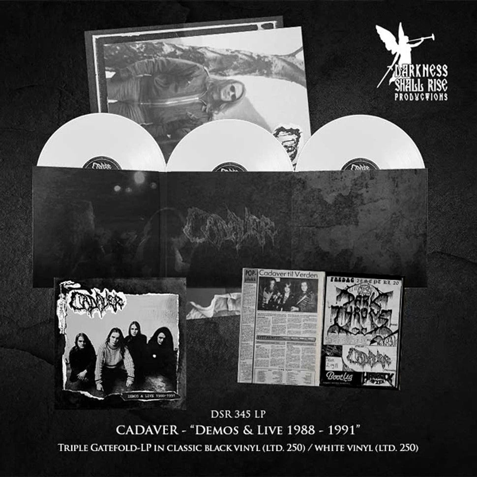 CADAVER – Demos & Live 1988-1991 3xLP (white vinyl)