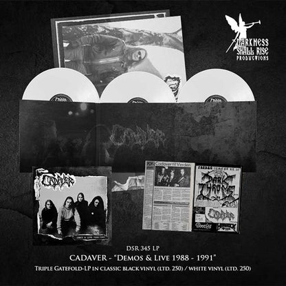 CADAVER – Demos & Live 1988-1991 3xLP (white vinyl)