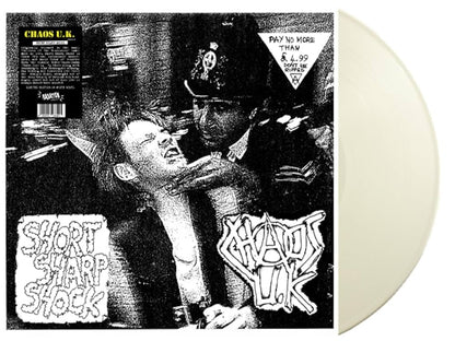 CHAOS U.K. – Short Sharp Shock LP (white vinyl)