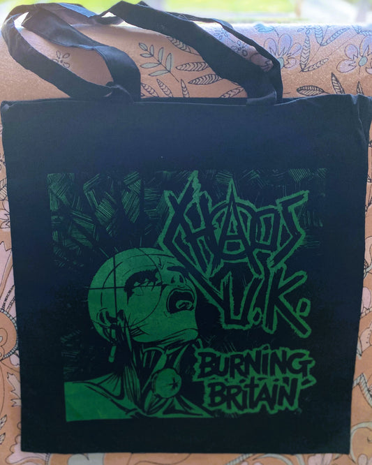 CHAOS U.K. | Burning Britain Tote Bag