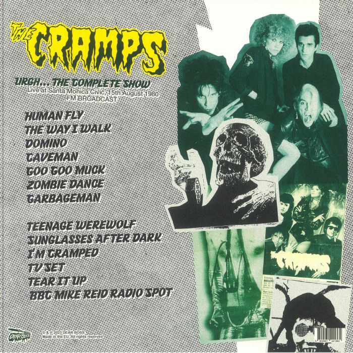 CRAMPS – Urgh... The Complete Show LP (yellow/green splatter vinyl)