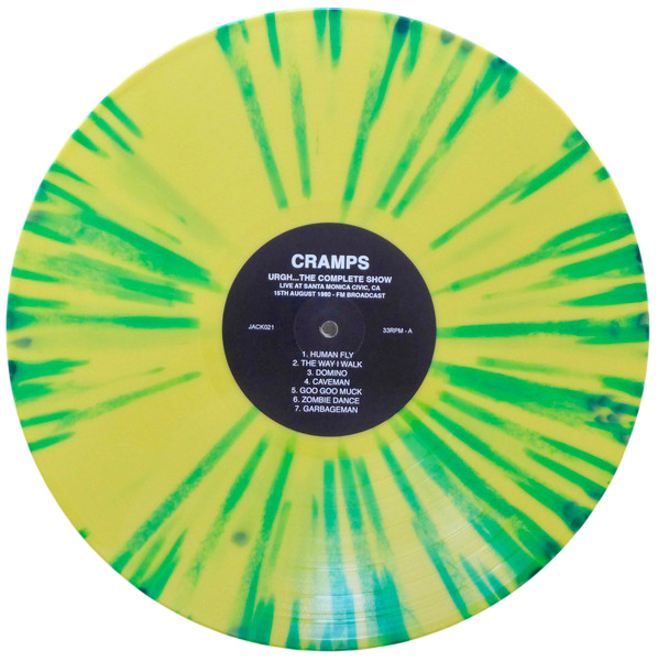 CRAMPS – Urgh... The Complete Show LP (yellow/green splatter vinyl)