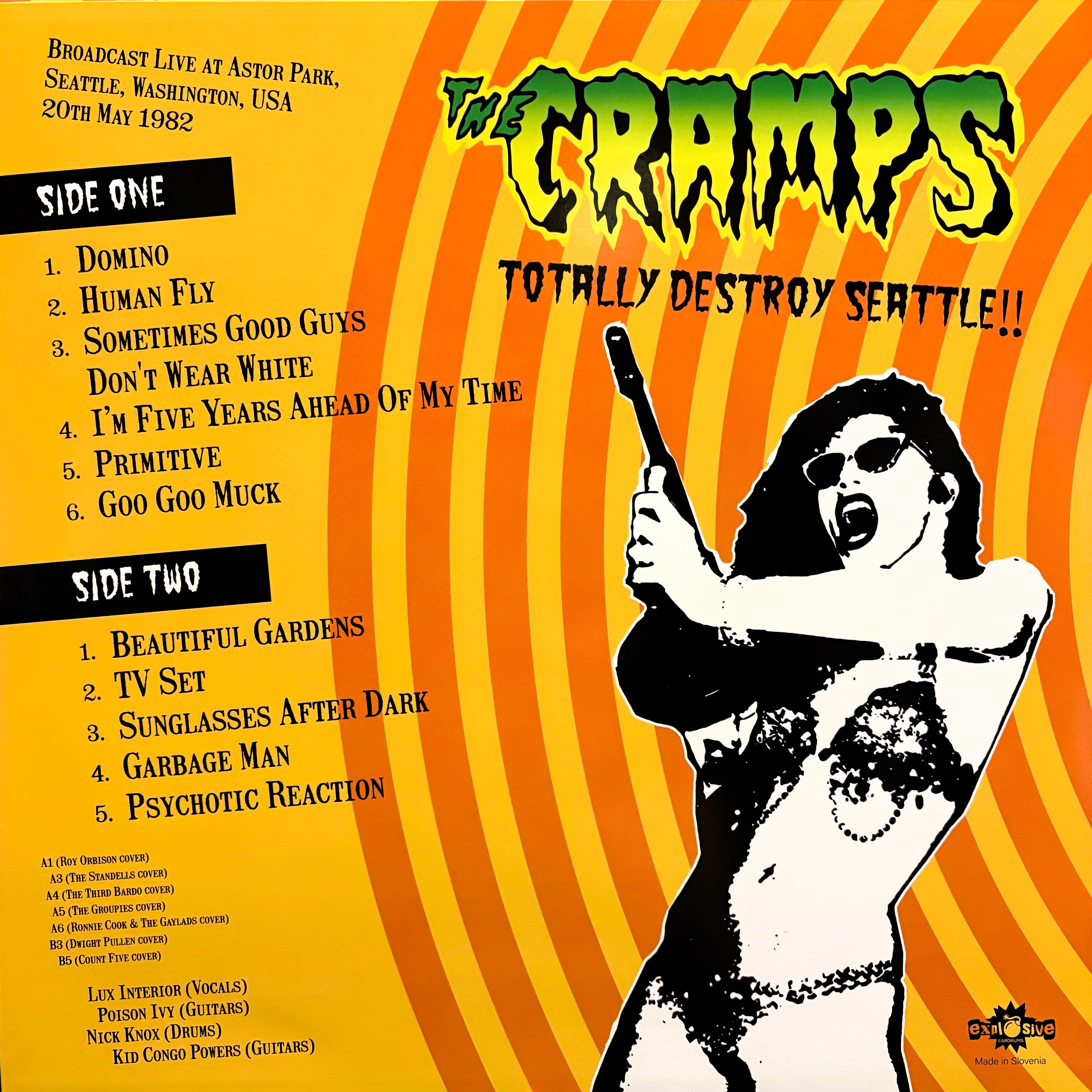 CRAMPS – Totally Destroy Seattle!! LP – CITY NOISE